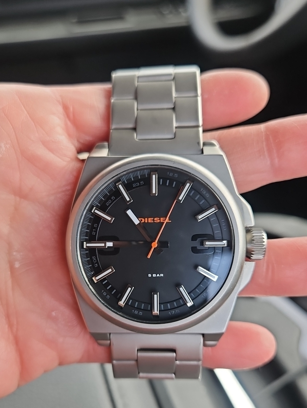 Diesel Men's Stainless Steel Watch - Black Dial
